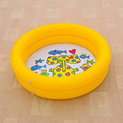 EREAL Bebé Niños Jardín Piscina,Usar-Resistente Piscina Familiar,Espesar Plegable Redondo Piscina Inflable-Amarillo 65x65cm(26x26inch) precio