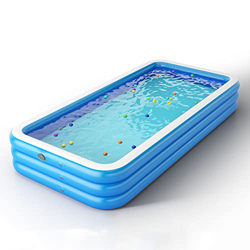 Piscina Hinchable Rectangular,Tamaño Completo Piscina Inflable Familiar,Con Bomba De Aire De Un Botón,Material De Pvc,Fiesta Acuática De Verano,Exteri precio