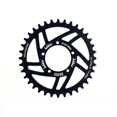 windmeile | Lekkie Bling Ring Chainring, 36T, for Bafang BBS01 and BBS02, Chain Ring, Bicycle, e-Bike, pedelec