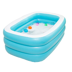 LYLY Piscina inflable familiar sobre el suelo para niños, jardín, jardín, jardín, verano, fiesta de agua, piscina (tamaño: 130 x 85 x 45 cm) precio
