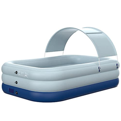 LZTET Piscina Infantil Hinchable Rectangular con Bomba De Aire Todo En Uno Y Sombra para Adultos Piscina Infantil Piscina Grande Piscina Familiar Saló precio