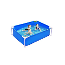 LYLY Piscina redonda de metal para exteriores sobre el suelo, con fácil instalación, para jardín, patio, piscina soplada (color: azul, tamaño: 180 x 1 en oferta