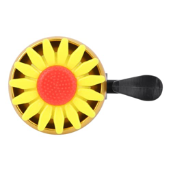 Campana de Bicicleta, Campanilla de Montar de Aluminio Resistente Perspectiva Linda de la Flor para la Seguridad en Bicicleta(amarillo) en oferta
