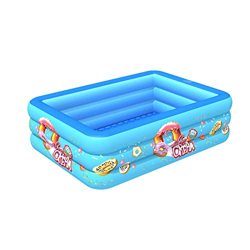 LUHAMEG Piscinas Hinchable,Piscina Inflable Rectangular,Material De PVC Engrosado,Plegable Y Duradero,Piscina Hinchable por Familia,Fiesta Acuática De características