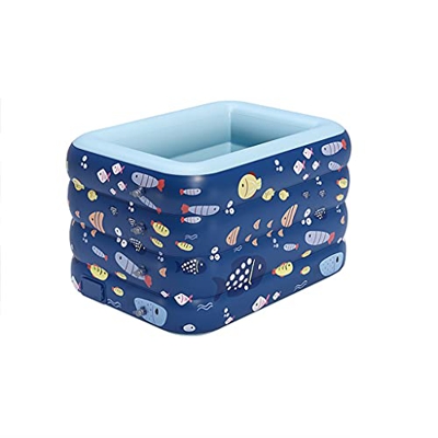 LYLY Piscina inflable con tubo de drenaje de inflado automático, piscina con bola de océano, tarjeta de temperatura del agua, piscina soplada (color a