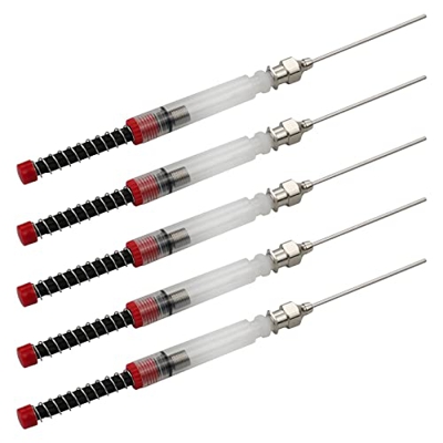 inodiref 5 Piezas Pluma Estilográfica Tinta Jeringa, Convertidor de Resorte Filler Tinta con Punta de Aguja Roma Extraíble, Mantenga las Manos Limpias