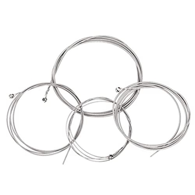 Baobiutin Reemplazo de Cuerdas de Guitarra acústica Reemplazo de Cuerdas de Acero para Bajos 2.5 mm 2 mm 1.4 mm 1 mm 4pcs Suministros para el hogar