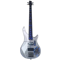 Guitars Electric Bass Guitar with Blue Light Acoustic Steel String Guitars Guitar Strings Acoustic Steel Electric Guitar (Color : 1) en oferta
