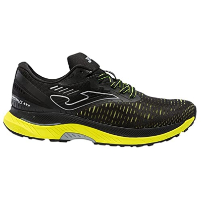 Joma Serie hispalis, Zapatillas de Atletismo Hombre, Negro-Amarillo Fluor, 44 EU