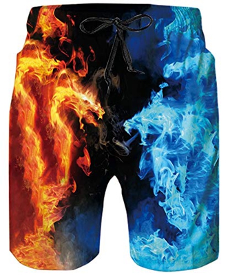 ALISISTER Bañadores Hombre Personalizado 3D Galaxia Continuar Diseño Secado Rápido Pantalones Cortos Verano Surf Playa Swim Shorts XL