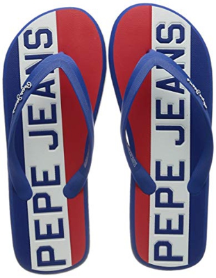 Pepe Jeans Whale Timy, Sandalia. Hombre, 541french Blue, 40 EU