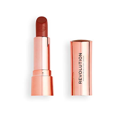 MakeUp Revolution Satin Kiss Lipstick Chauffeur Rich and Creamy Lipstick Formula with Velvet Finish