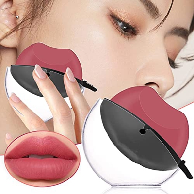 Lazy Lipstick Girls Matte Makeup Impermeable, Duradero, Antiadherente, para Taza, Brillo de Labios, Diseñado para Personas Perezosas con Forma de Labi