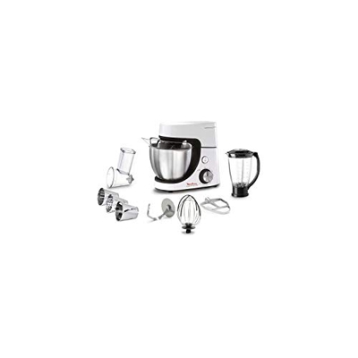 MOULINEX YY4320FG Masterchef Gourmet Pastry Robot Kit Pasteler�a, licuadora, cortador de vegetales - 8 velocidades - Blanco