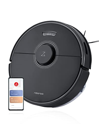 Roborock Q7 MAX Robot Aspirador, 4200 Pa, Navegación LiDAR, Mapeo 3D Modelo 2022 (Negro)