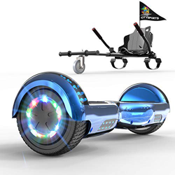 GeekMe Patinete Eléctrico 6.5" con Hoverkart Self Balance Scooter Las Ruedas LED Luces, Scooter eléctrico con Bluetooth Dual Motor 700W… precio