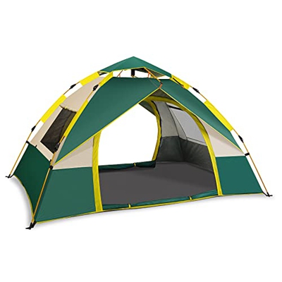 SpecStandard Tienda de campaña emergente instantánea, tienda de campaña para 2-3 personas, tiendas familiares para acampar, resistente al agua, tela d