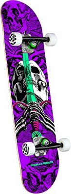 Powell Peralta Complete - Cráneo y Espada de Forma única, 7.5 Pulgadas