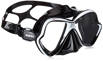 Mares X-Vision 14 - Gafas de Buceo Unisex, Color Blanco/Negro, Talla Bx