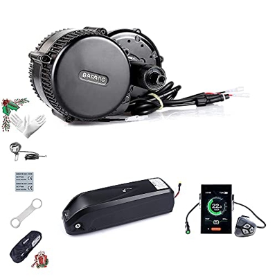Bafang BBS01B 36V 250W / 350W / 500W Kit de Conversión de Bicicletas Eléctricas, Batería de Tubo descendente Opcional de 36 V 7,8Ah/10Ah/15,6Ah/17,4Ah