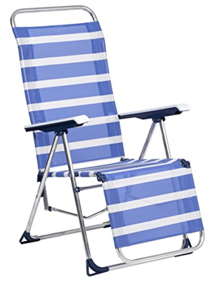 Alco 4805ALF-1556 Relax fibreline, 2x1, bicomponente, Rayas Azules Y Blancas, 103x64.5x15 cm