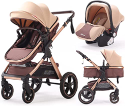 Detalles de la oferta de Cochecito bebe 3 en 1, ligero silla de paseo 25 kg, cochecito bebe 3 piezas, plegado sistema de viaje carrito bebe con colchón, desde el nacimiento ha Cochecito bebe 3 en 1, ligero silla de paseo 25 kg, cochecito bebe 3 piezas, plegado sistema de viaje carrito bebe con colchón, desde el nacimiento ha precio