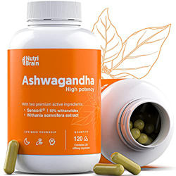 Ashwagandha Premium Alta Potencia con Sensoril® (10% Withanolidos) | Descanso, Bienestar General, Energía, Concentración | Adaptógeno y Nootrópico Nat precio