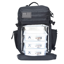 ELITEX Mochila 45L Compartimento para Comidas y Tapperware Táctica Militar Parche USA Impermeable Deportiva Caza Aire Libre Deportes Gimnasio Portatil precio