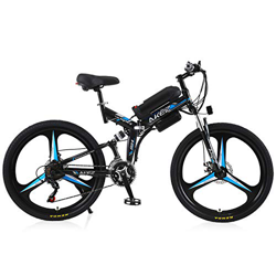 AKEZ 26'' Bicicleta Eléctrica Plegable para Adultos Hombres Mujeres Urbana Ebikes, Bici Electrica Montaña para Adultos Ebike con Batería Litio 36V 10A en oferta
