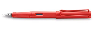 Lamy Safari Cozy 020 Special Edition - Pluma estilográfica moderna de color fresa con mango ergonómico y diseño atemporal, grosor de la pluma M