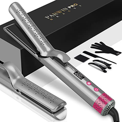 Plancha para el Pelo 2 en 1 PARWIN PRO BEAUTY Plancha para el Pelo y Rizador, con Tecnología de Peinado Cool Air de 360 °, 150-230 ℃, con Pantalla LED en oferta