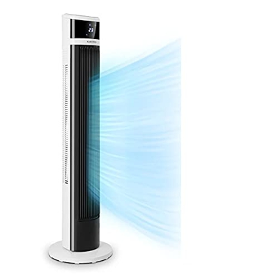 Klarstein Icetower Smart - Ventilador, Caudal 100 m3/h, 3 velocidades, 3 modos funcionamiento, Oscilación, Temporizador, Wifi, Funcionamiento App, Pan