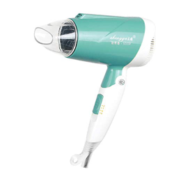 ZCX Dormitorio Secador de Pelo portátil pequeña Potencia con la Mini Estudiantes 200w300w 500w Pequeño hogar Secadores de Pelo (Color : Green) precio