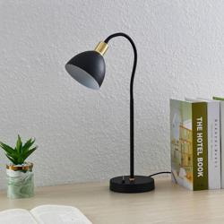 Lindby Genora lámpara de mesa en negro en oferta