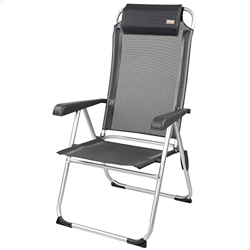 AKTIVE 52886 Silla Plegable Camping con cojín reposa Cabeza Medidas 58x65x103cm Fácil de Limpiar y Plegar Peso máx 110kg Incluye reposabrazos ergonómi características