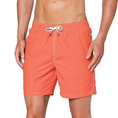 Hackett London Solid Volley Pantalones Cortos, Naranja (1audeep Coral 1au), X-Small para Hombre