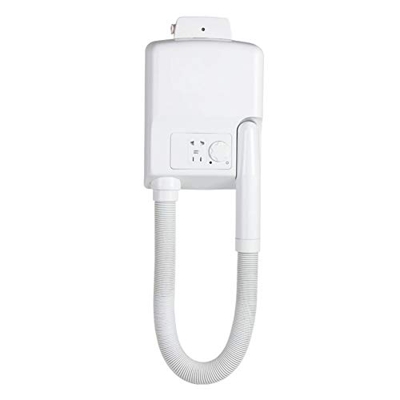 Secador de pelo montado en la pared dedicado al Baño de hotel,Termostato Secador de Cabello secador de pelo doméstico para baño,Con enchufe para afeit