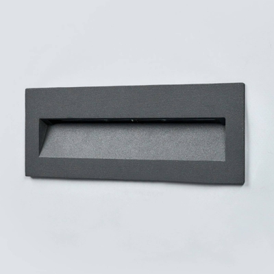 ELC aplique LED empotrado Adalina, gris oscuro