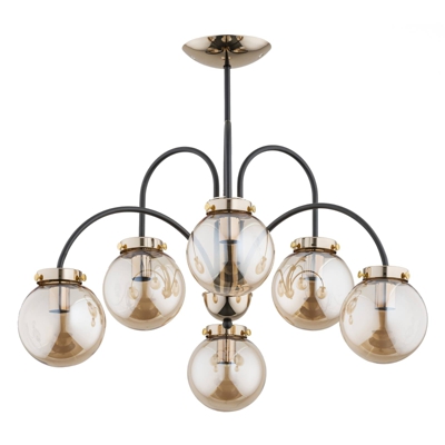 Plafón Belize, 6 luces, oro