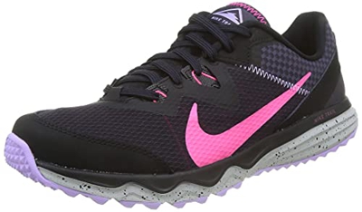 Nike Juniper Trail, Zapatillas de Carrera Hombre, Negro Black Hyper Pink Cave Purple Lilac, 39 EU