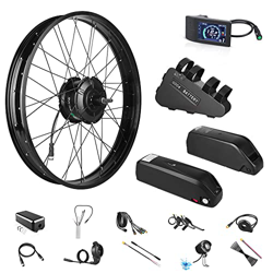 BAFANG 48V 1000W G062 Kit de Conversión de Bicicleta Eléctrica Rear Hub Motor para 26" Bicicleta Fat Tire, con Pantalla LCD, Opcional Downtube Batería precio