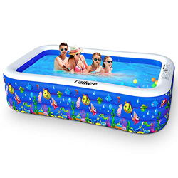 Taiker Piscinas hinchables, piscinas para niños, 95 x 56 x 22 en piscinas de salón familiar, piscina familiar para niños, adultos, bebés, niños, exter en oferta