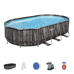 Power Steel™ 20' x 12' x 48"/6.10m x 3.66m x 1.22m Oval Pool Set precio