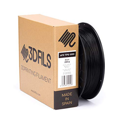 Imagen de 3DFILS - Filamento flexible para impresión 3D eFil TPU 60D: 1.75 mm, 250 g, Negro al mejor precio 3DFILS - Filamento flexible para impresión 3D eFil TPU 60D: 1.75 mm, 250 g, Negro en oferta