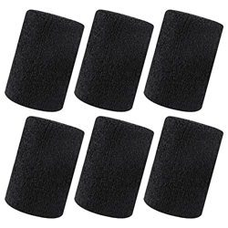 Muñequera Deportiva 6 Piezas Muñequeras Deportivas Coloridas Pulseras de Algodón Sweatband para Hombres y Mujeres Tenis Gimnasia Fútbol Baloncesto,Cor precio