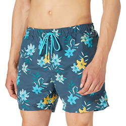 Skiny Herren Beach Shorts Bañador para Hombre, Midnight Flowers, M características