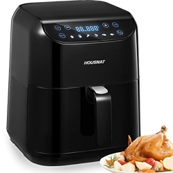 HOUSNAT 5.5L Freidora sin Aceite, 1700W Freidora de Aire con 6 Preestablecidos, Temperatura y Tiempo Ajustable, Gran Cesta Cuadrada y Libro de Receta  precio