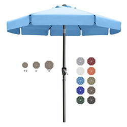 ABCCANOPY - Sombrilla de patio con volante, 230 cm características