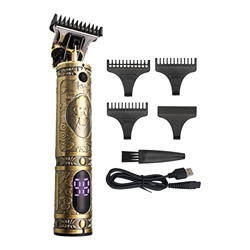 Kavolet Cortapelos Hombre Profesional Eléctrica, Máquina Cortar Pelo Inalámbrica con Pantalla LCD, Cortadora de Pelo T-Blade Recargable USB, con 4 Pei en oferta