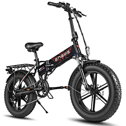Fafrees EP2-PRO Bicicleta eléctrica Fat Tire de montaña de 20 pulgadas, neumáticos grasos, batería de 48 V/12,8 Ah, plegable, 150 kg, bicicleta eléctr precio